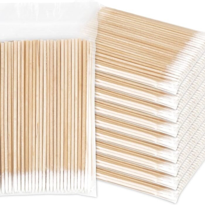1000 Count Microblading Cotton Swab, Cotton Swabs Pointed Tip, Cotton Swabs Wood Sticks, Cotton Tipped Applicator, Tattoo Permanent Supplies (1000pcs)