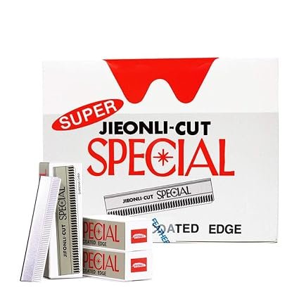 100pcs Safety Razor Blades, Single Edge Barber Razor for Men and Women