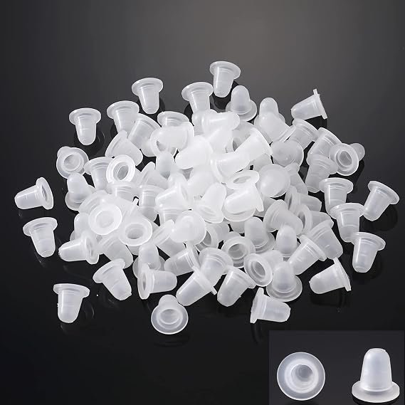 KingWei Silicone Ink Caps,500pcs Disposable Silicone Ink Cups Pigment Pigment Ink Caps Small Size Accessories for Ink,Kits,Supplies (500s)